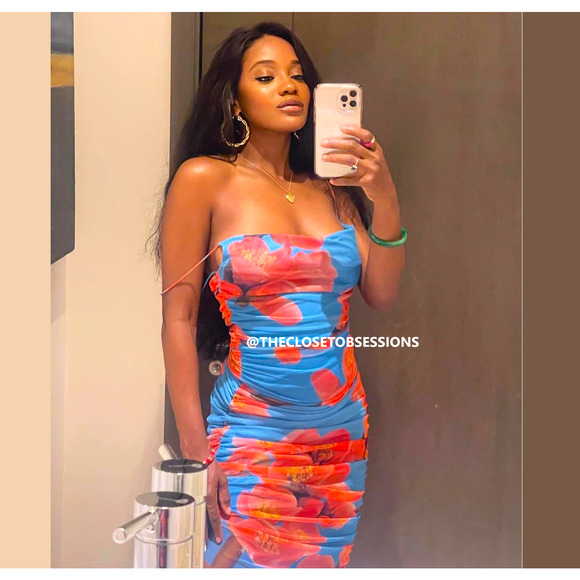 ZARA BLOGGER FAVE!!! Ruched Asymmetric Dress NWT - Picture 8 of 16